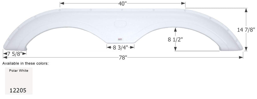 Fender Skirt ICON, Tandem, Thor, FS2205, Polar White