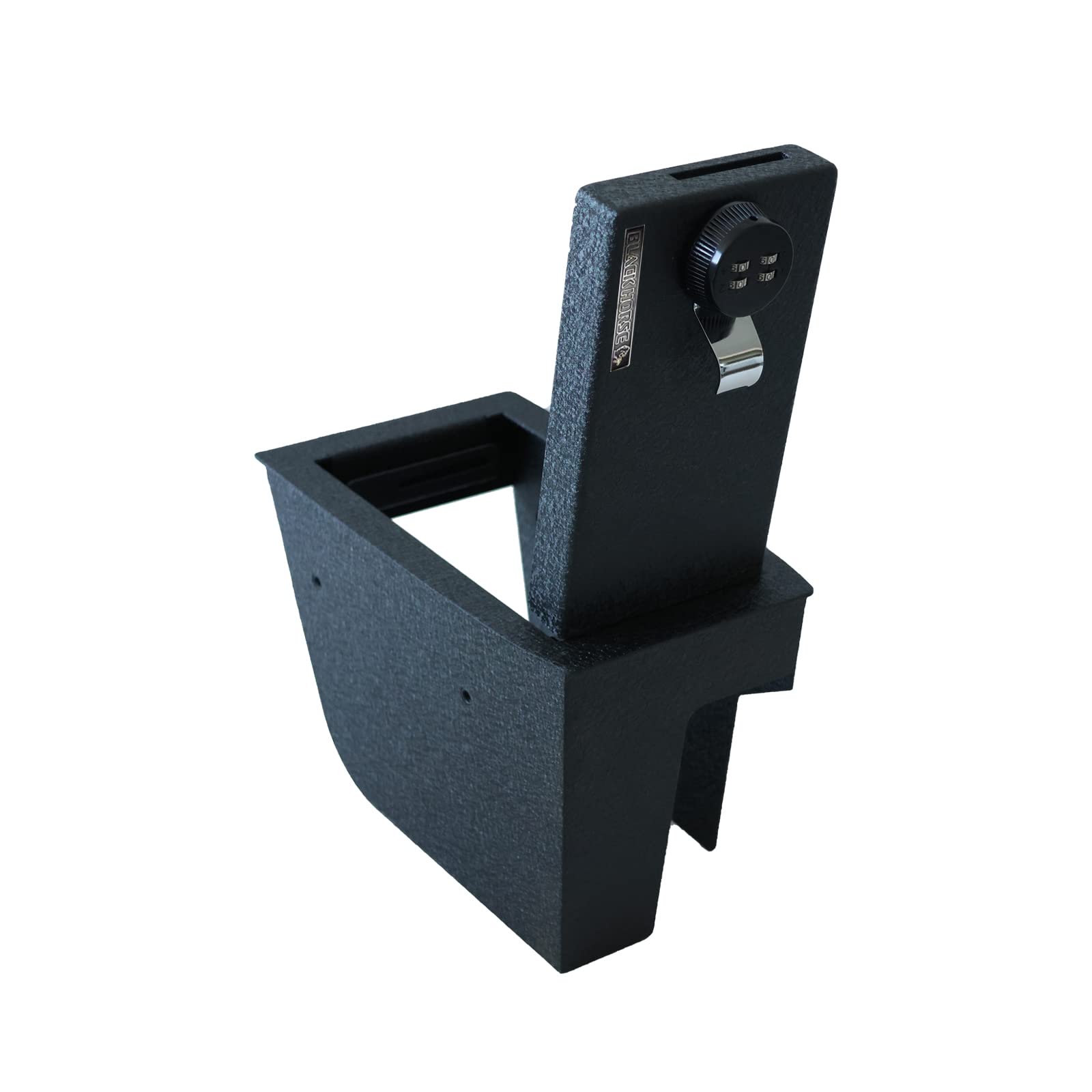 Center Console Safe Black Horse, with 4 Digit Combination Resettable Lock Compatible with 2021-2024 Ford Bronco Sport-ASFB01