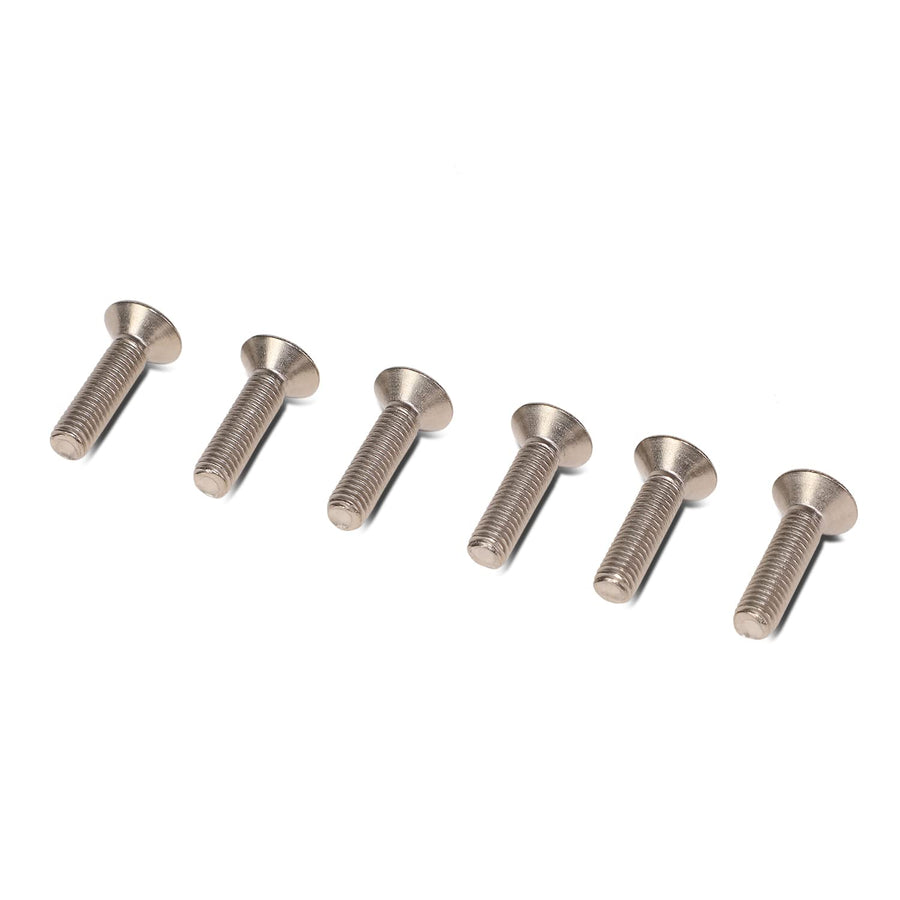 NRG Innovations 6-pcs NRG-SWS-100TI Conical Flat Steering Wheel Horn Button Screw/Bolt Kit,M5 X 0.8 X 12mm