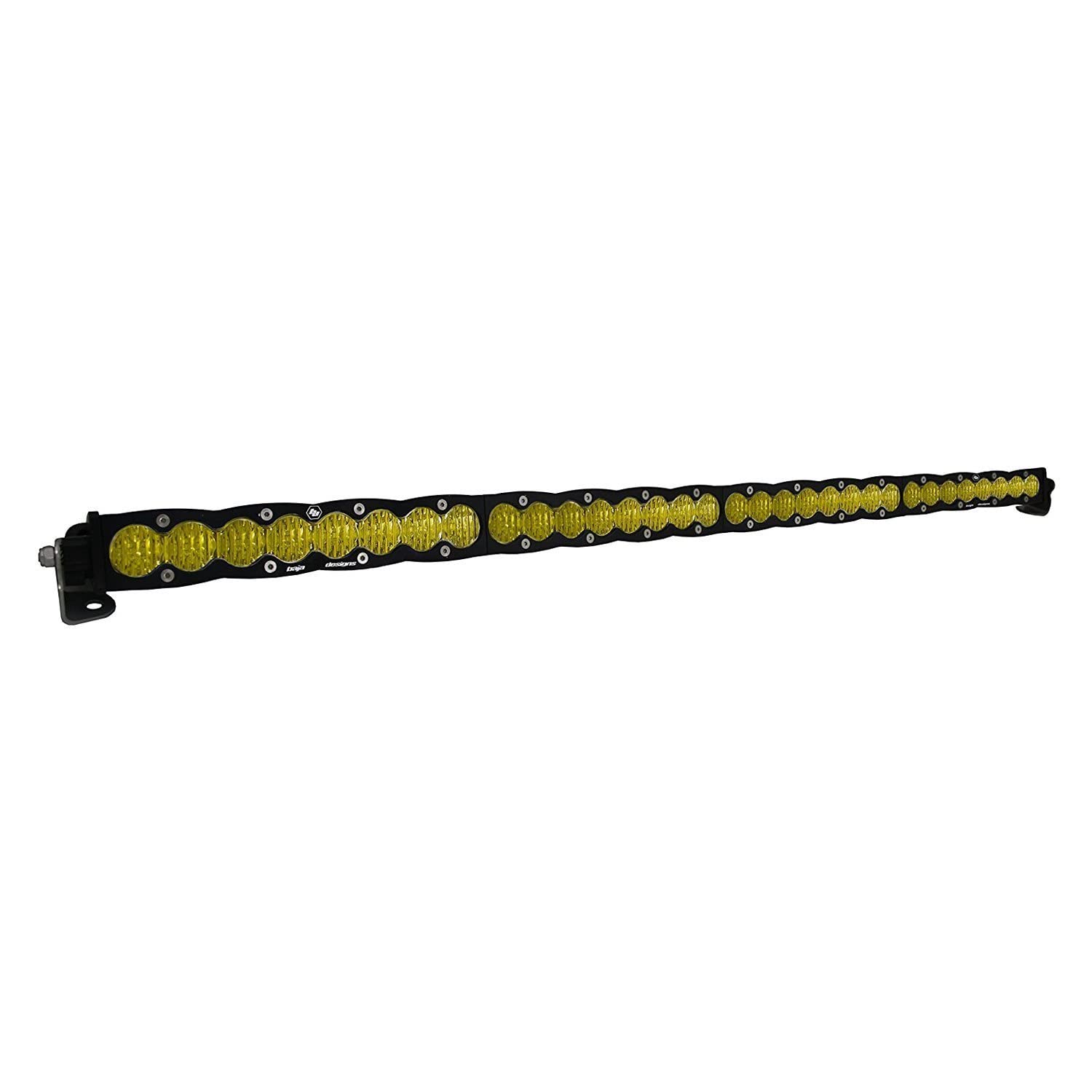 Baja Designs 40" S8 LED Light Bar - Wide Cornering Beam - Slim Off-Road LED Light Bar for Trucks, Wranglers, 4x4, UTV, ATV - Amber Backlight (Baja Amber Lens)