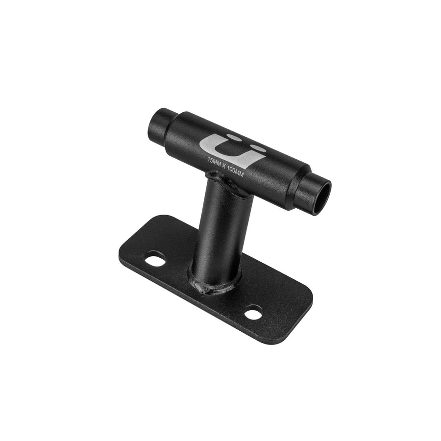 Dirtbag Bike Storage & Transportation Rack KUAT | Durable Steel Compact Direct Bolt-On Secure Bicycle Hauling Mount for Truck Beds Trailers Cargo Carriers | Black, 15mm x 100mm - Thru-Axle