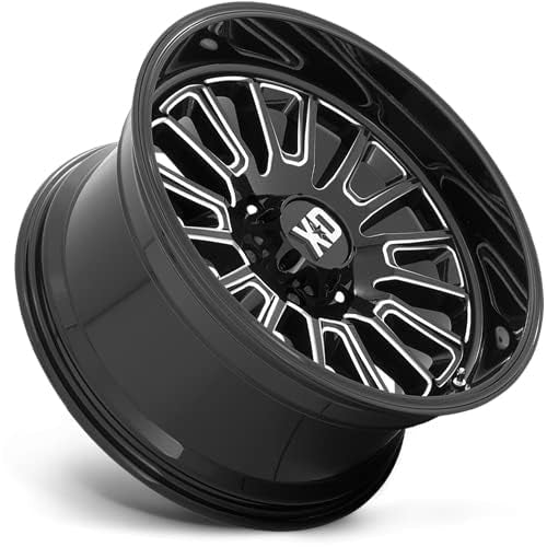 Xd864 Wheels Rover Gloss Black Milled Wheel with Alloy Steel (22 x 12. inches /6 x 87 mm, -44 mm Offset)