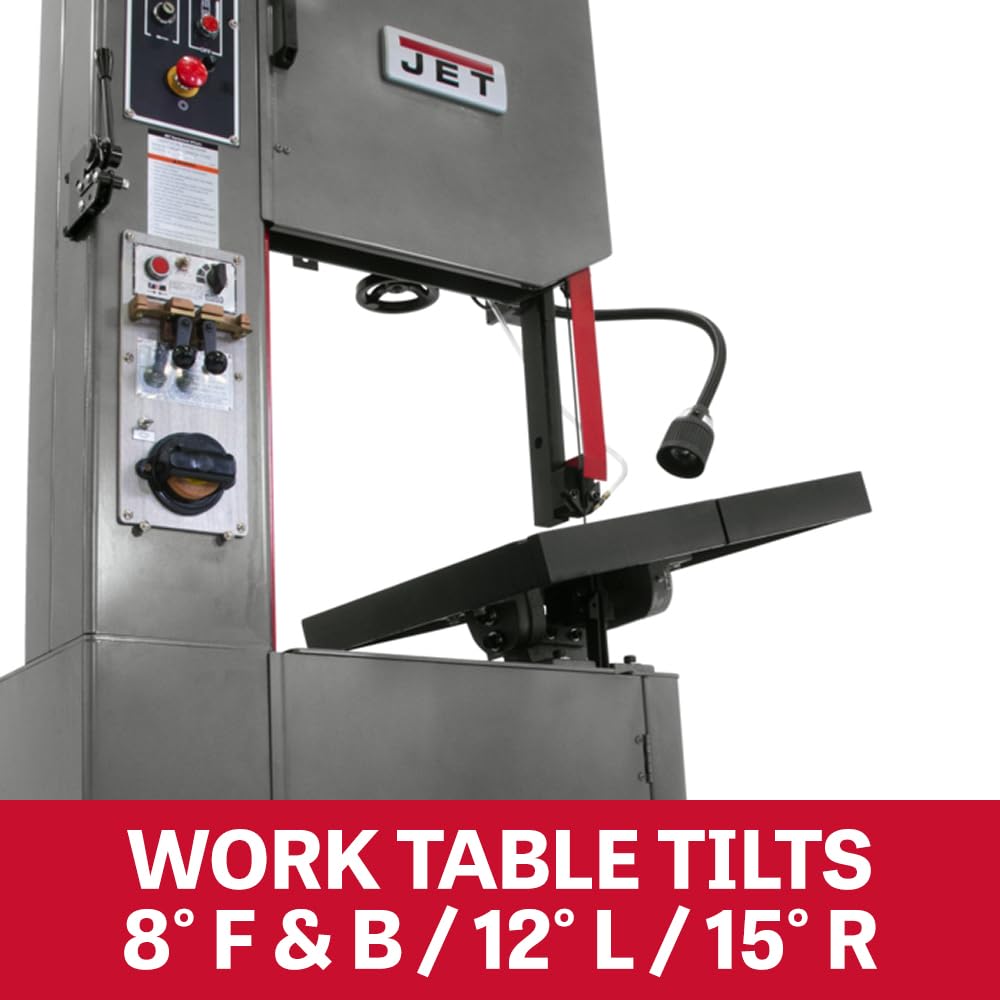 JET 14-Inch Bandsaw Vertical Metal, 1 HP, 115/230V 1Ph (Model VBS-1408)