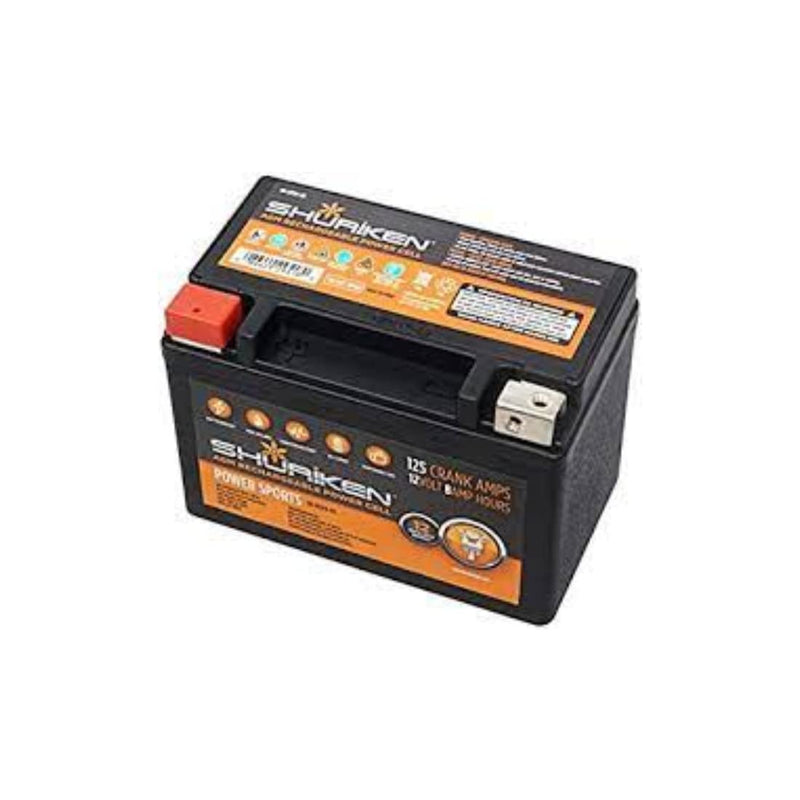 125 Crank AMPS SHURIKEN 8AMP Hours AGM Battery
