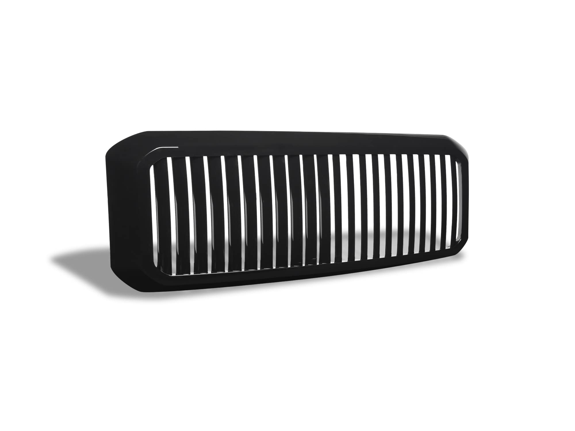 Vertical Front Hood Grille Armordillo USA - Gloss Black Fits 2011-2016 Ford F250 F-250 / F350 F-350 / F450 F-450 Super Duty