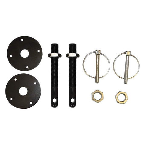 HOOD PINS MOROSO, ALUM, 1/2 IN, BLACK