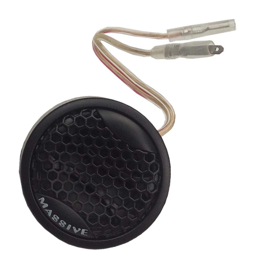 Massive Audio 25mm Aluminum Horn Tweeter FT1 | 4 Ohm | 120W RMS / 300W Peak | High Output Car Tweeters | Loud & Clear Sound for Custom Car Audio Systems