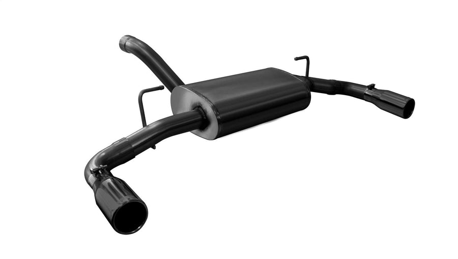 Sport Axle-Back Exhaust System Corsa Performance 21014BLK Dual Rear Exit 2.5 in. Dia. Incl. Black Muffler Assy/Front Pipe/Hardware/Dual 3.5 in. Rolled Black Tips