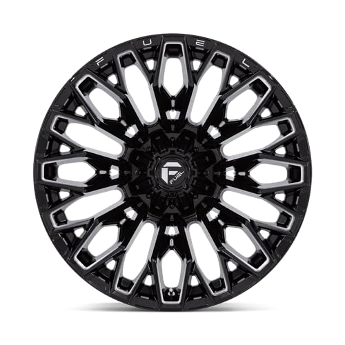 FC865 STRIKE FUEL OFF-ROAD 22X12 8X180 4.77-44mm GLOSS BLACK MILLED - FC865BE22128844N