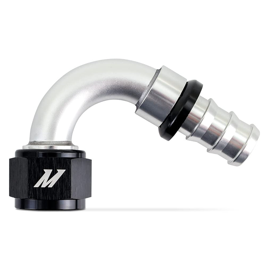 12AN Mishimoto Push-Lock Fitting, 120-Degree