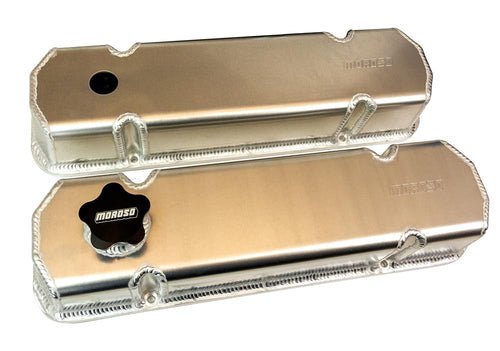 Fabricated Moroso Aluminum Valve Covers, Fits Pontiac V8 Engines