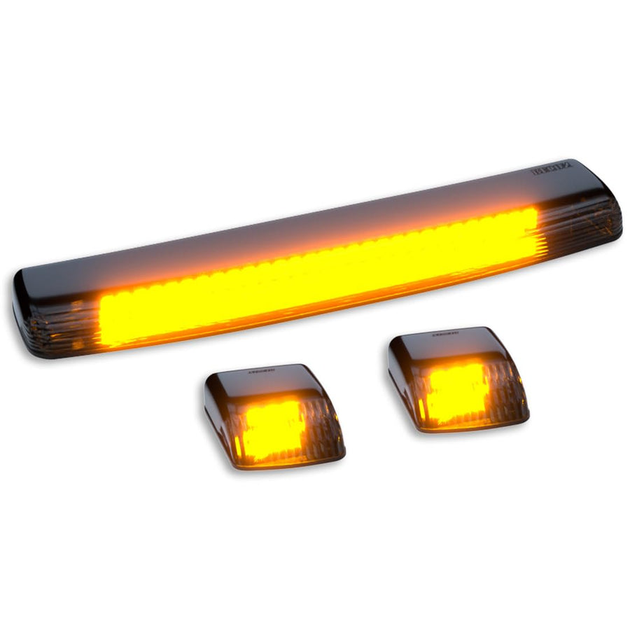 Cab Roof Light Kit Recon Truck Accessories 264157BKS Fits Chevrolet Silverado 2500 HD