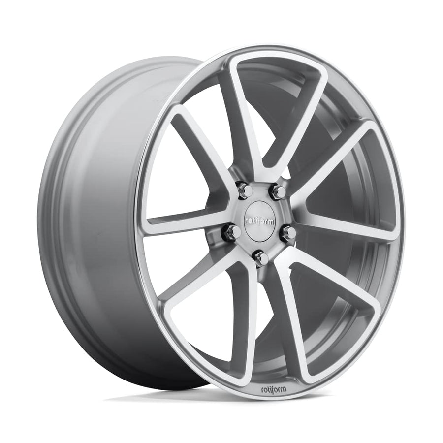 R120 Rotiform 19X8.5 5X112 GL-SLVR-MACH 45MM - R1201985F8+45