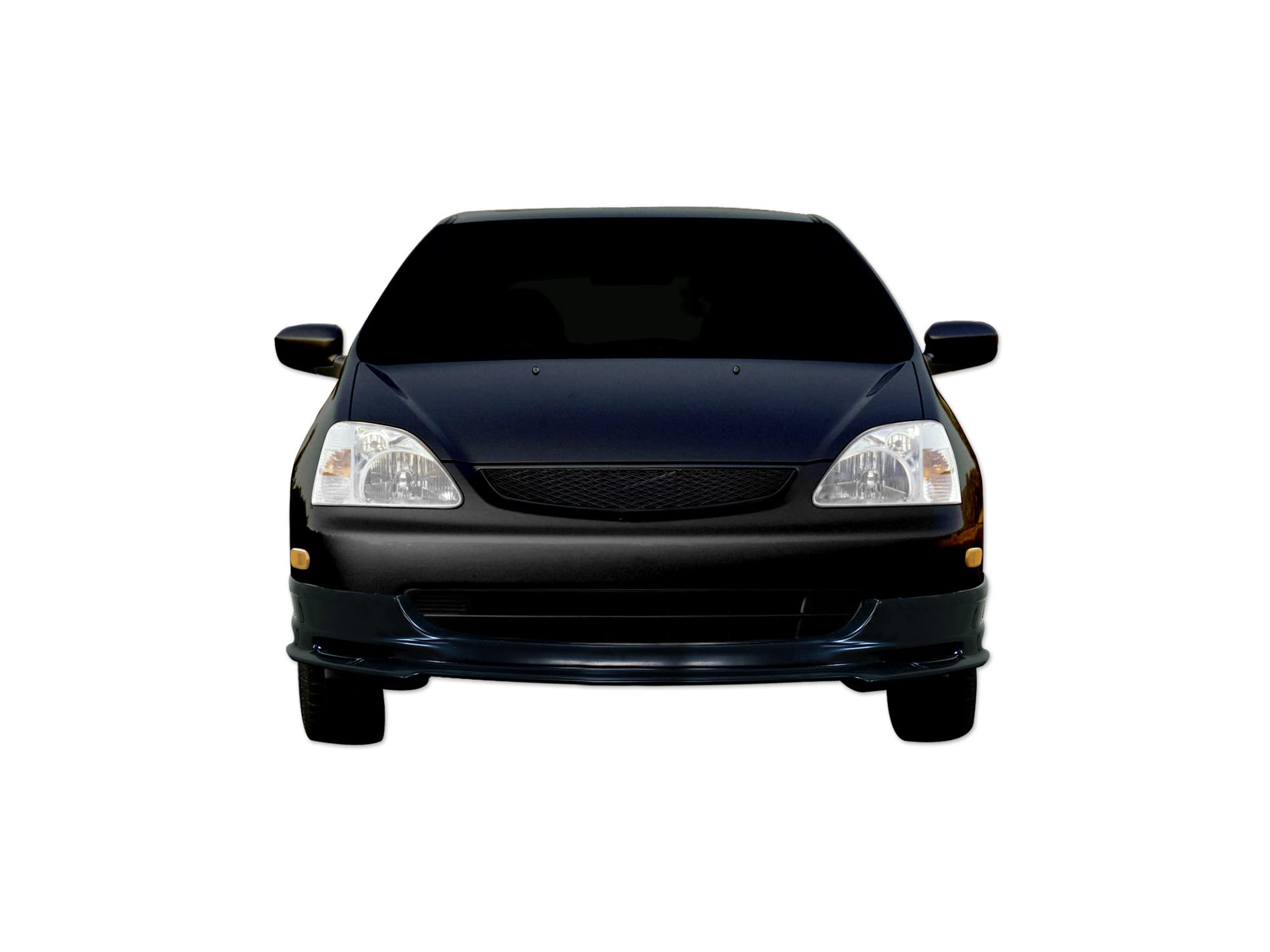 Mesh Front Hood Grille Armordillo USA 7149106 - Gloss Black Fits 2002-2005 Honda Civic EP3 SI Hatchback