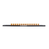 Magnetic Socket Rail GEARWRENCH 1/2" Drive Includes 14 Clips - 83128