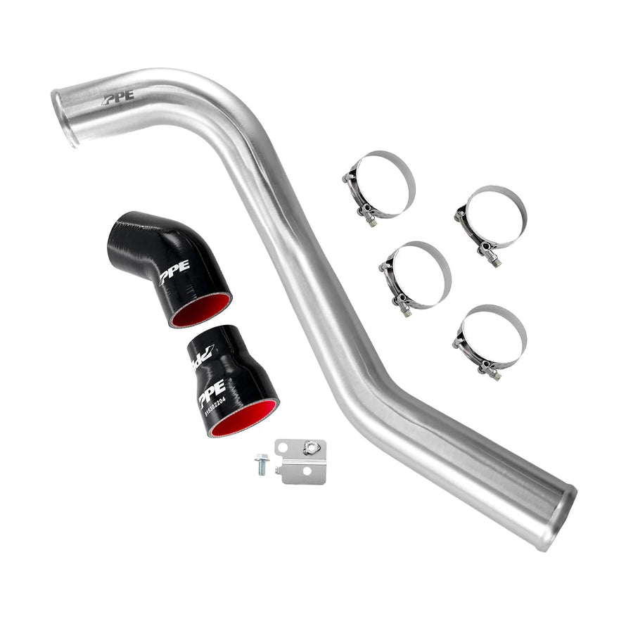 2004-2010 6.6L Duramax GM Hot Side Intercooler Charge Pipe - 3.0” Stainless Steel Black