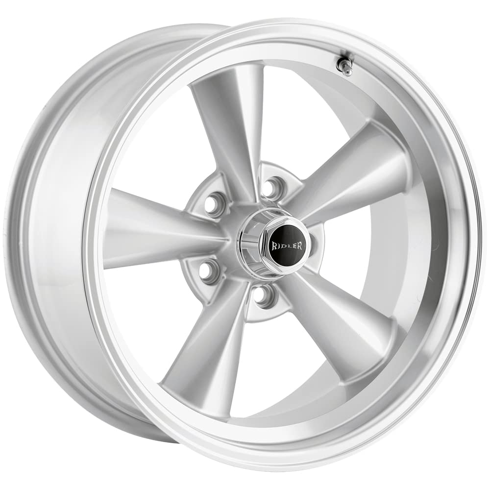 Silver Ridler 675 Wheel with Machined Lip (15x7"/5x114.3mm)