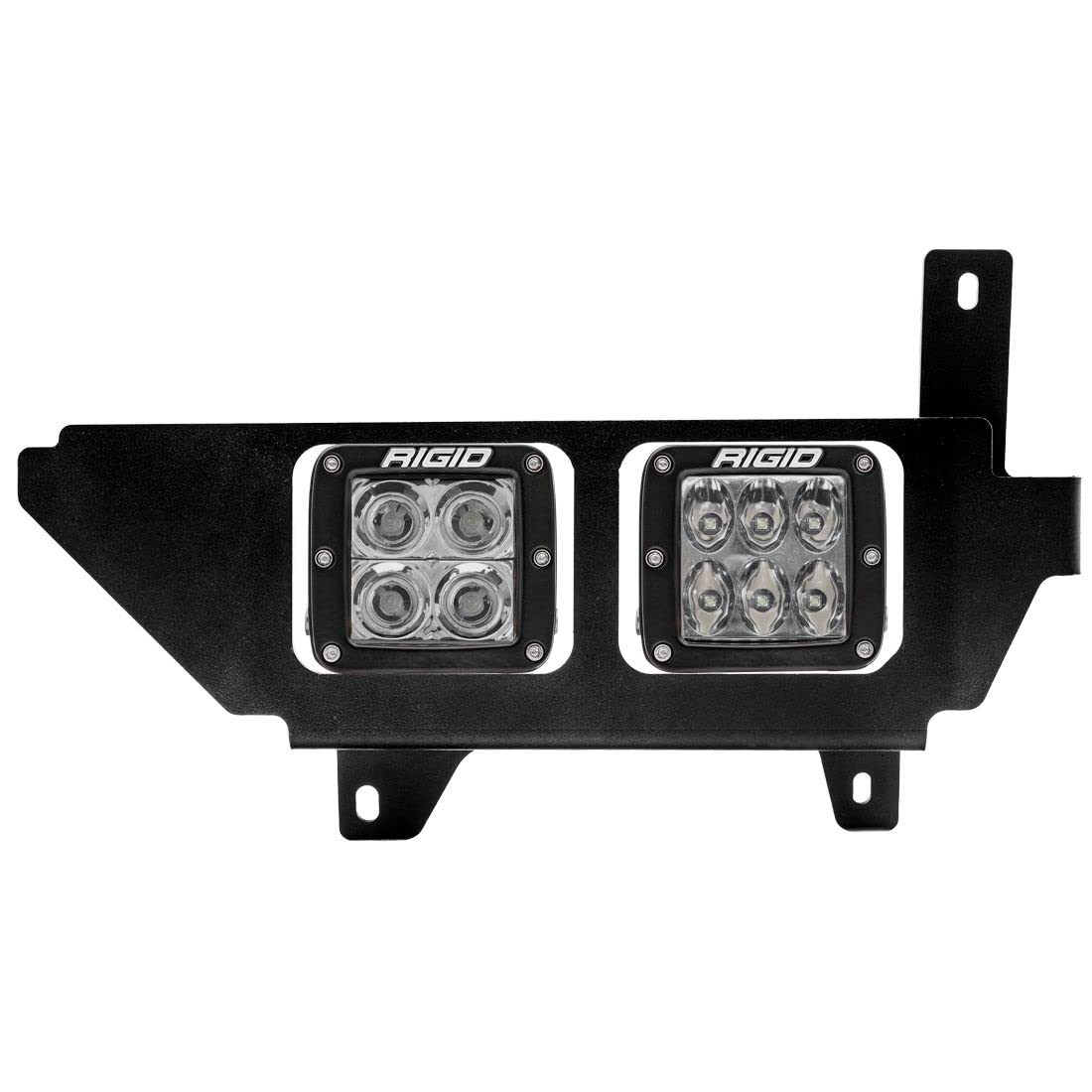 Dual Fog Mount Kit RIGID 46740 Fits 2021+ F150 Includes D-Series SAE Pro, D-Series Spot, Yellow Covers & Harnesses