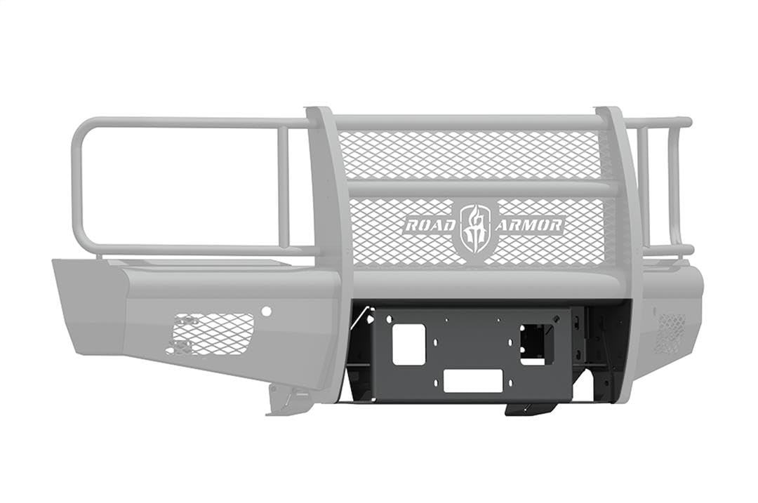 Vaquero ROAD ARMOR Front Winch Plates - Texture Black 2015-2019 Chevy 2500 3500