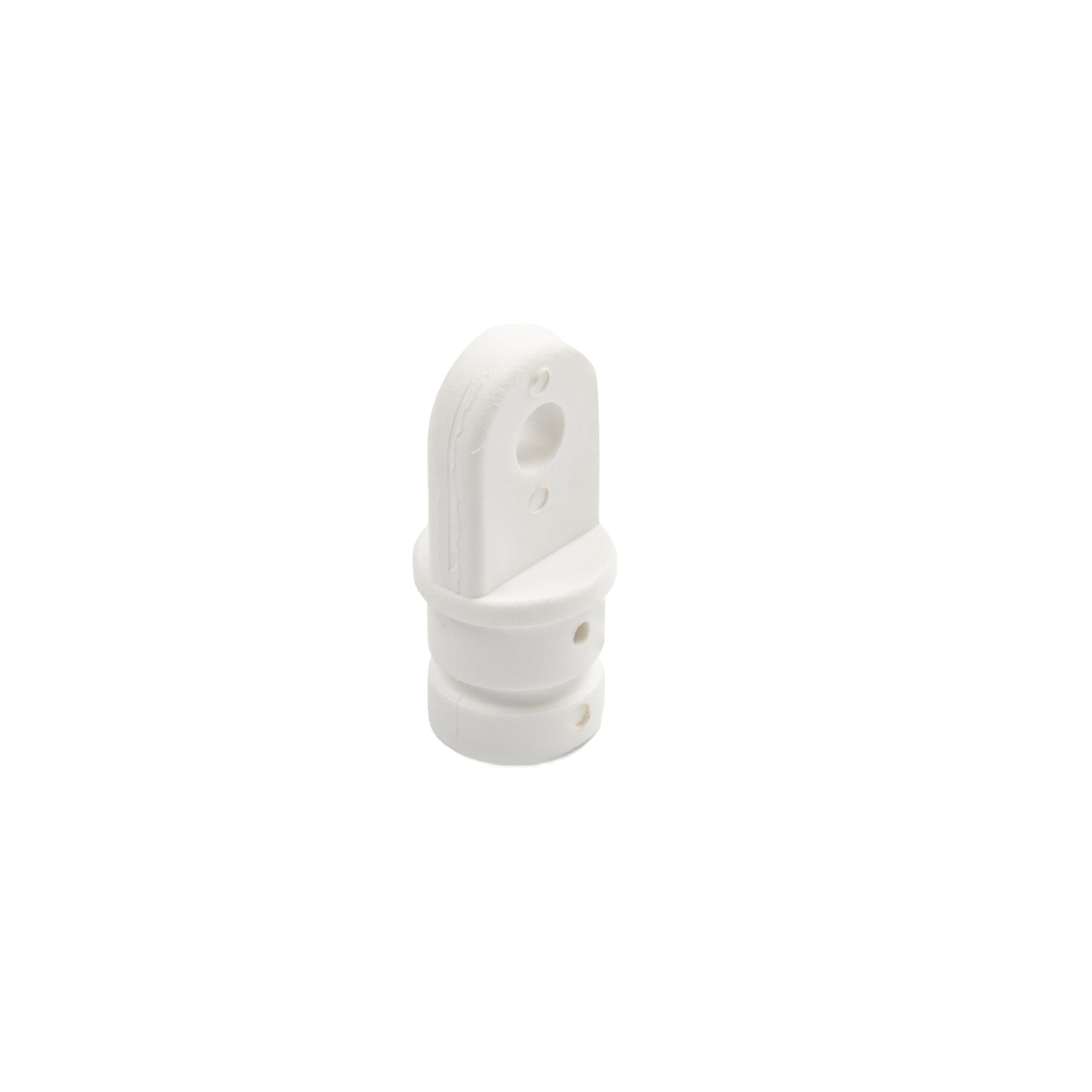 Nylon 7/8" Inside Eye Top Fitting Whitecap - White, Pair