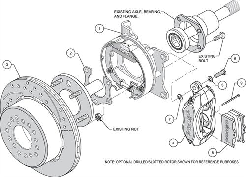 P/S FDLI Park Brake Kit, Red