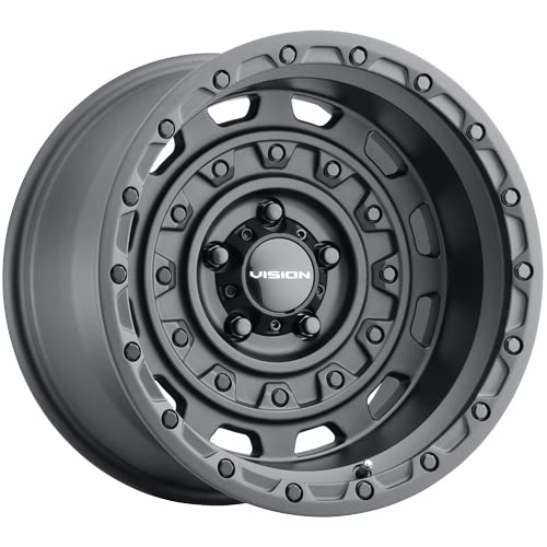 Custom Vision 403 TACTICAL Wheel - 17x10, -25 Offset, 5x127 Bolt Pattern, 78.1mm Hub - Gunmetal Rim