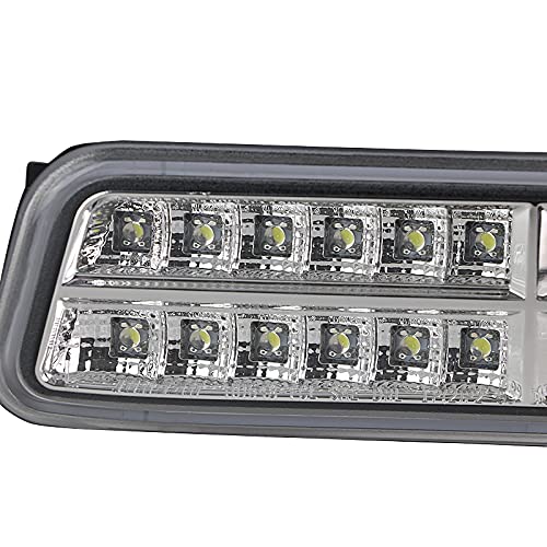 Chrome Projector Headlights Spec-D Tuning + Sequential LED Bumper Light Compatible with 1999-2006 GMC Sierra 1500/2500/3500, Left + Right Pair Headlamps Assembly