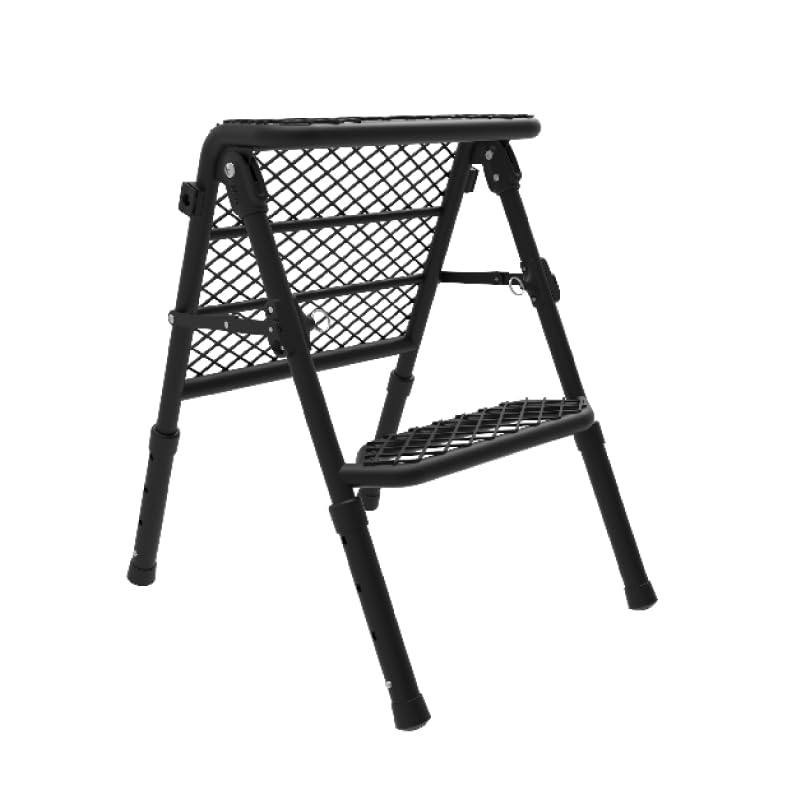 3D MAXpider Tire Step Universal - 3 Modes (Tire Ladder/A-Ladder/Folding), Portable & Adjustable Height for Up To 30" Tires - Carbon Steel, Black