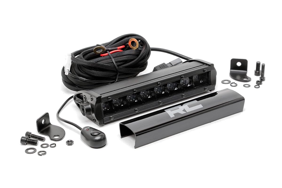Black Series Rough Country 8" Single Row CREE LED Light Bar - 70718BL