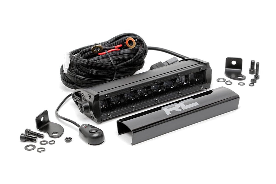 Black Series Rough Country 8" Single Row CREE LED Light Bar - 70718BL