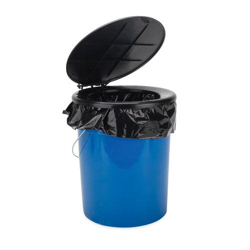 Portable Toilet Camco Bucket with Seat & Lid – 5-Gallon Camping Toilet with Bag Liners & Carry Handle – Lightweight, Easy to Clean, Durable – Ideal for Outdoor, RV, Hunting & Emergency Use (41549)
