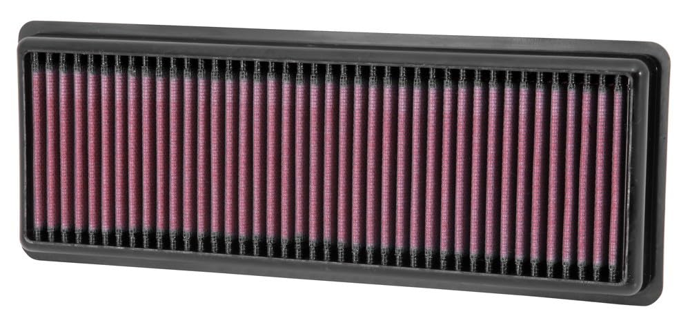 High-Flow K&N Original Lifetime Engine Air Filter: Increase Power & Accerlation, Washable, Premium: Compatible with 2012-2019 FIAT: 500, 500 Abarth, 33-2487