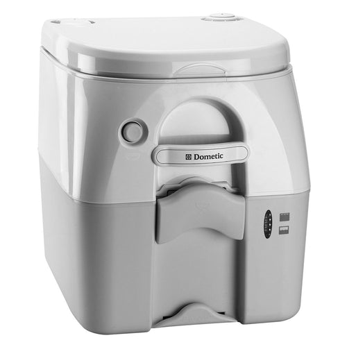 Dometic 975 Portable Toilet Dometic 5.0 Gal Gray W/ Brackets