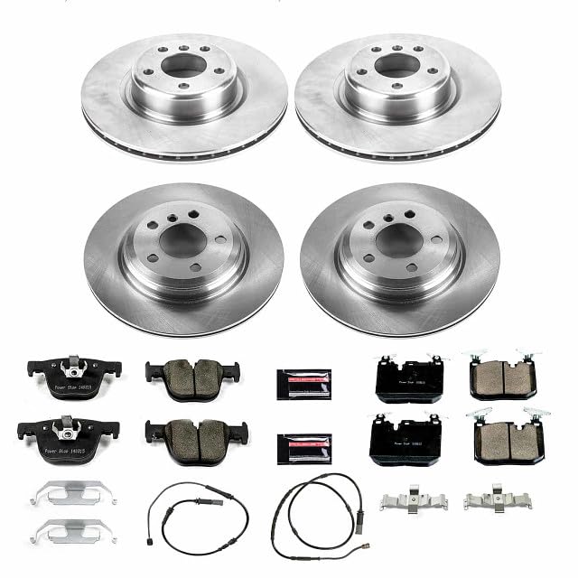 Power Stop Autospecialty KOE6654 Front and Rear Replacement Brake Kit-OE Brake Rotors & Ceramic Brake Pads