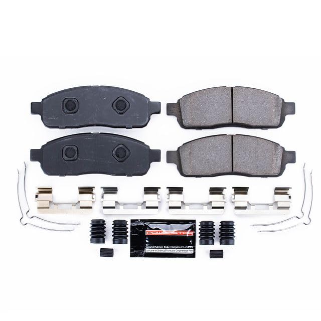 Power Stop Z23-1392 Z23 Evolution Sport Carbon Fiber Infused Ceramic Brake Pads with Hardware For Ford F-150 2009 [Model Specific]