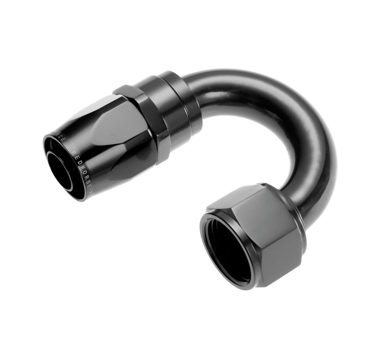 Performance Red Horse 1180-04-2-04 180 Degree Double Swivel Hose End-Black