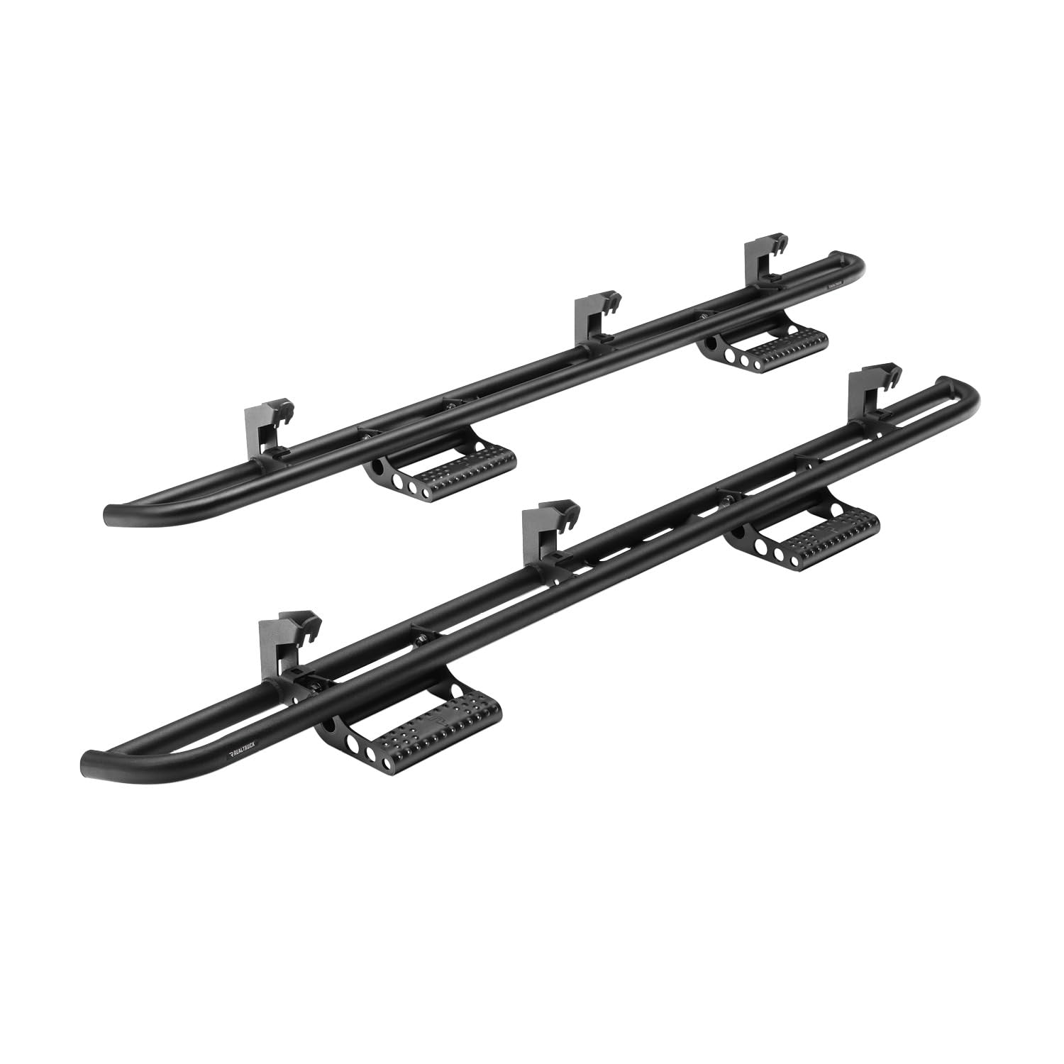 RKR Step System RealTruck for RAM | Cab Length, Tubular Steel, Textured Black | D204RKRCCS4 | Fits 2019 - 2025 Dodge Ram 2500 / 3500 Crew Cab