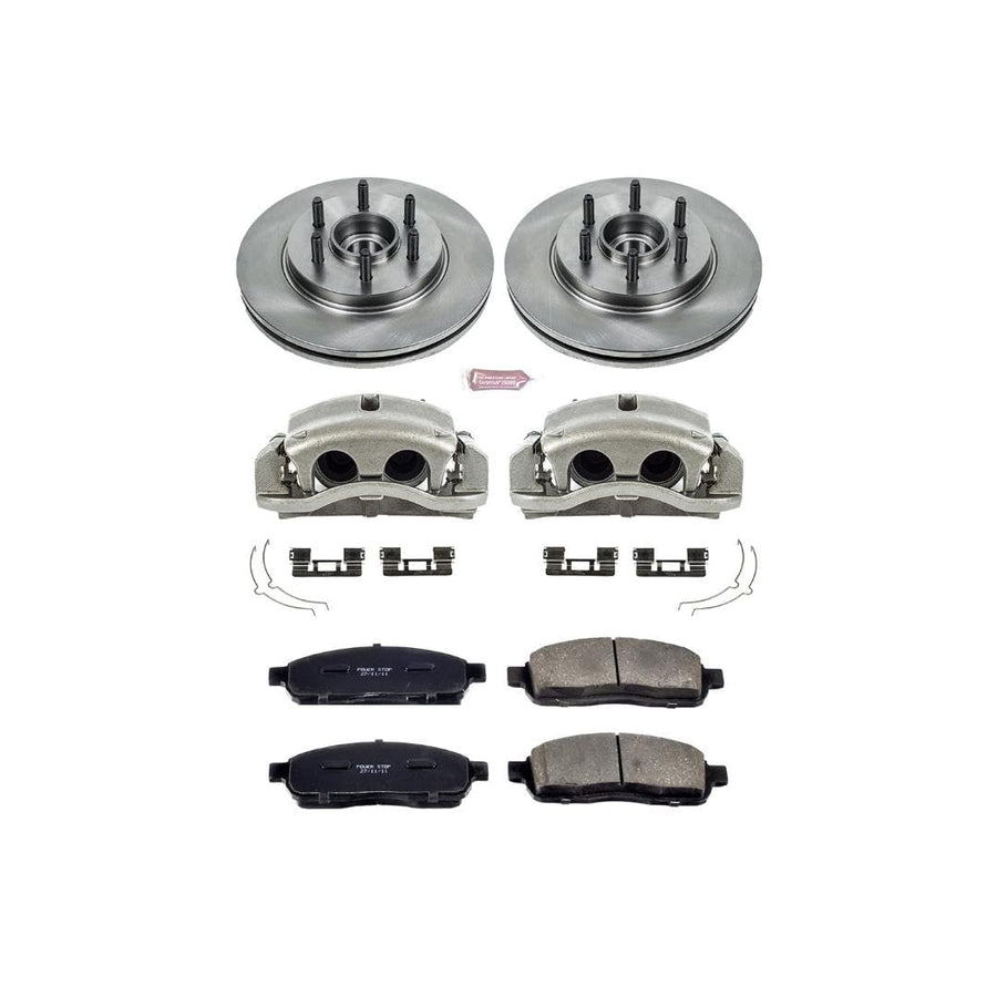 Power Stop KCOE1939 1-Click Autospecialty OE Replacement Brake Kit with Calipers For Ford F-150 2004 [Model Specific]