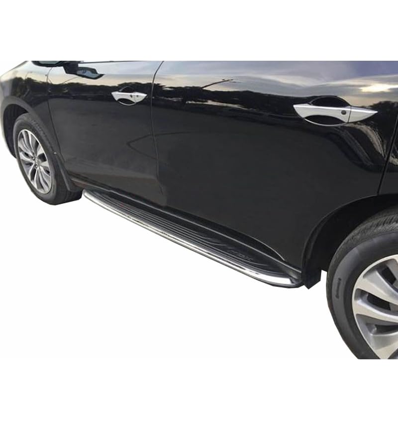 Aluminum Black Horse OEM Replica Running Boards Compatible with 2016-2022 Honda Pilot/ 2014-2020 Acura MDX