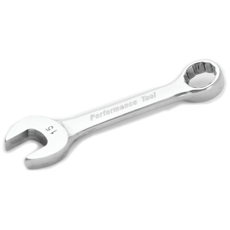 W30615 Performance Tool 15mm Stubby Combo Wrench