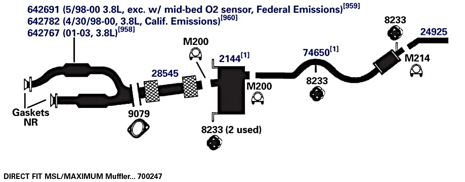 Exhaust Pipe AP Exhaust Products 74650