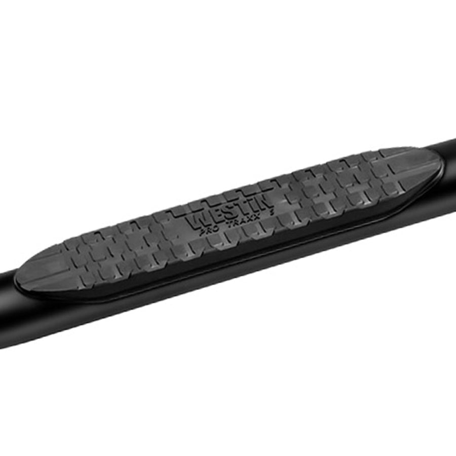 Westin PRO TRAXX 5 Oval Nerf Bars fits 2014-2018 Silverado Sierra 1500 2015-2019 2500 3500 Standard Cab Black Pair
