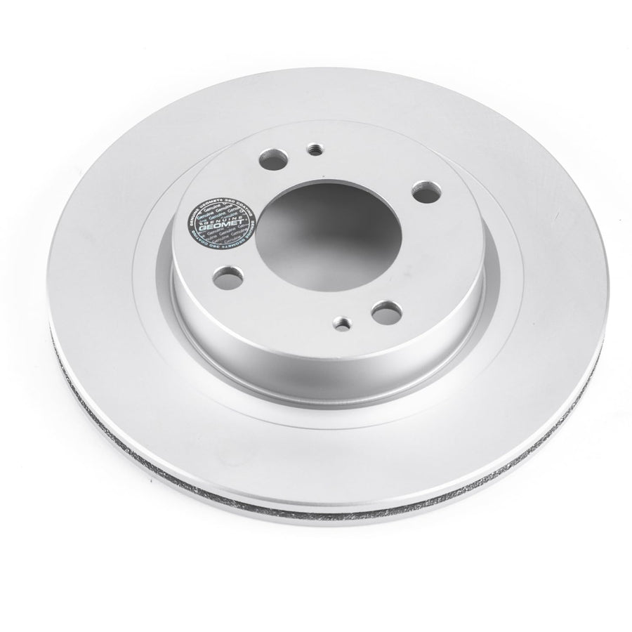 Power Stop Front JBR1762EVC Evolution Genuine Geomet Coated Brake Rotor For Mitsubishi Mirage 2017-2020, Mitsubishi Mirage G4 2017-2020 [Model Specific]
