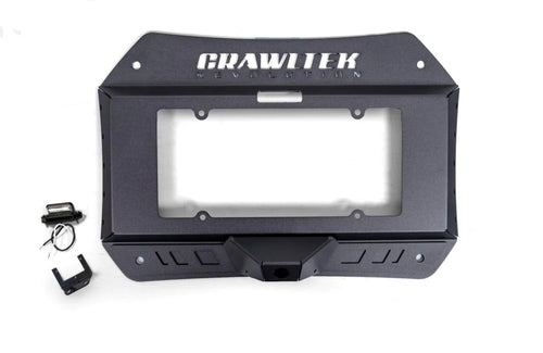 CrawlTek License Plate/Tailgate Plate Relocation Compatible with 2018-2023 Jeep Wrangler JL