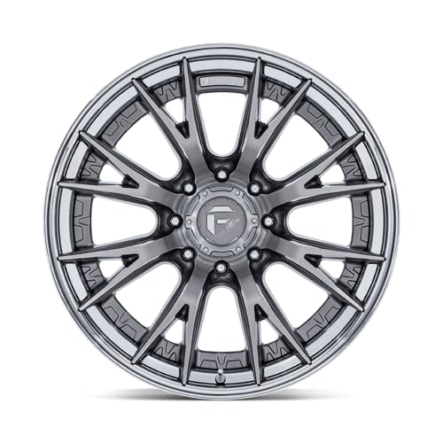 FUEL OFF-ROAD 20X10 FC402 CATALYST 8X180 4.79-18mm PLATINUM WITH CHROME LIP - FC402AP20108818N