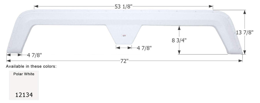 12134 Icon Technologies Limited RV Fender Skirt and Mud Flap (Fender Skirt, Tandem, Kaddy Kruiser, Fs2134, Polar White)
