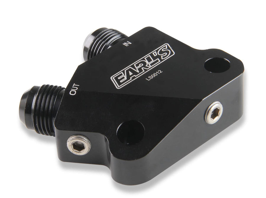 LS Side Mount Oil Cooler Adapter Earl's LS0012ERL