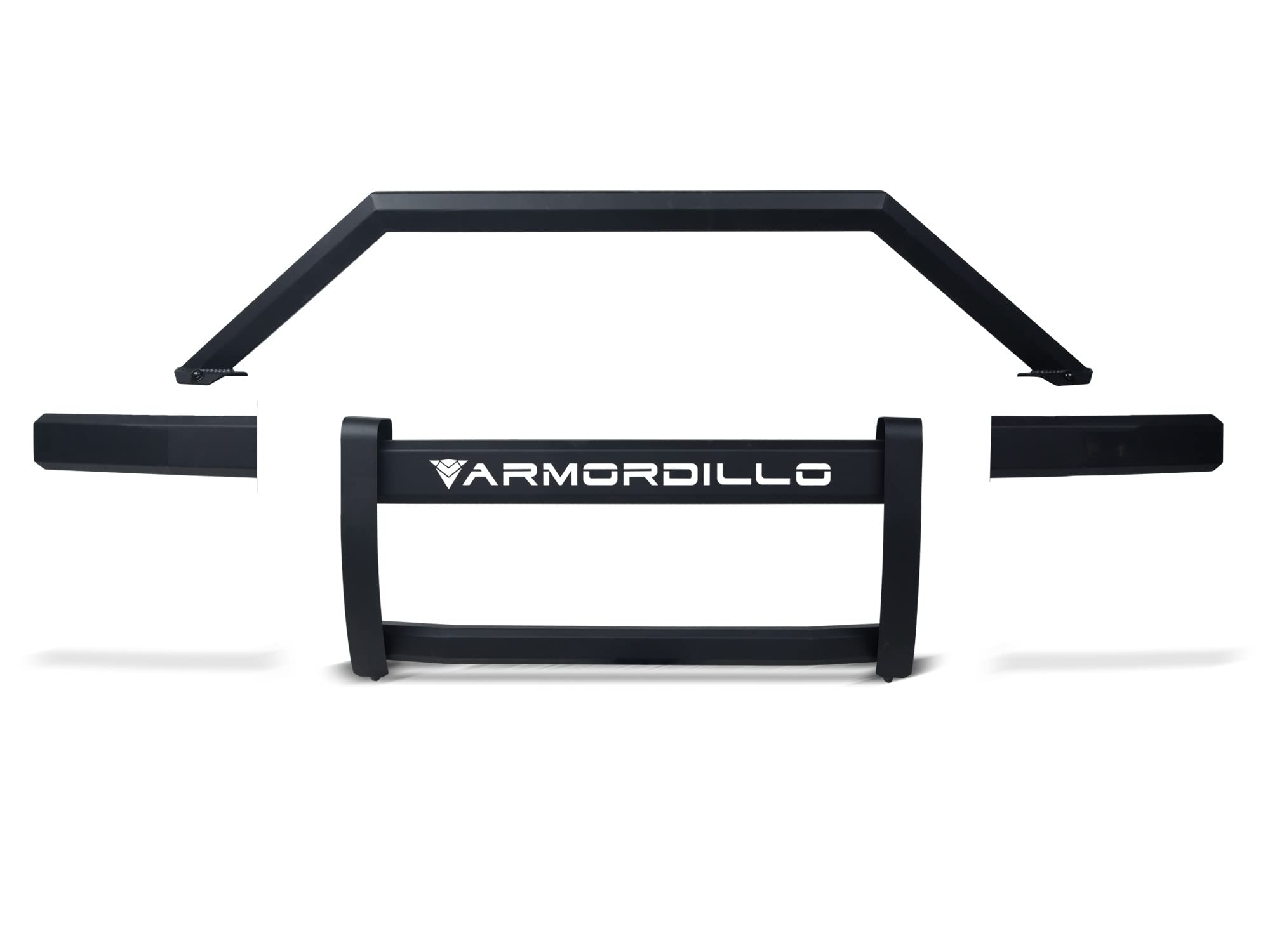 8702116 Armordillo USA AR2 Pre-Runner Style Modular Grille Guard - Matte Black Fits 2009-2018 Dodge Ram 1500/2019-2022 Classic