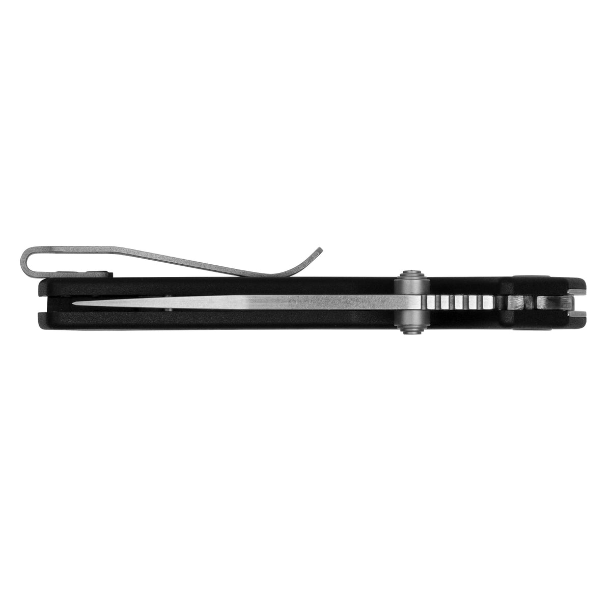 Kershaw Mid Lock Debris Folding Pocket Knife, Small 2.75 inch D2 Stainless Steel Blade with Mid-Lock, Manual Open with Thumb Stud, Deep Carry Pocketclip, Black Handle with Grey Stonewashed Blade