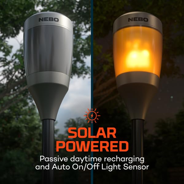Glow NEBO Solar Torch with Flicker
